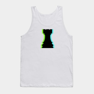 Trippy Rook Piece (Neon Green And Neon Blue) Tank Top